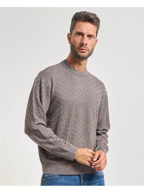 Men's Armani Exchange sweater in viscose blend ARMANI EXCHANGE | XM001316-AF10454U8092